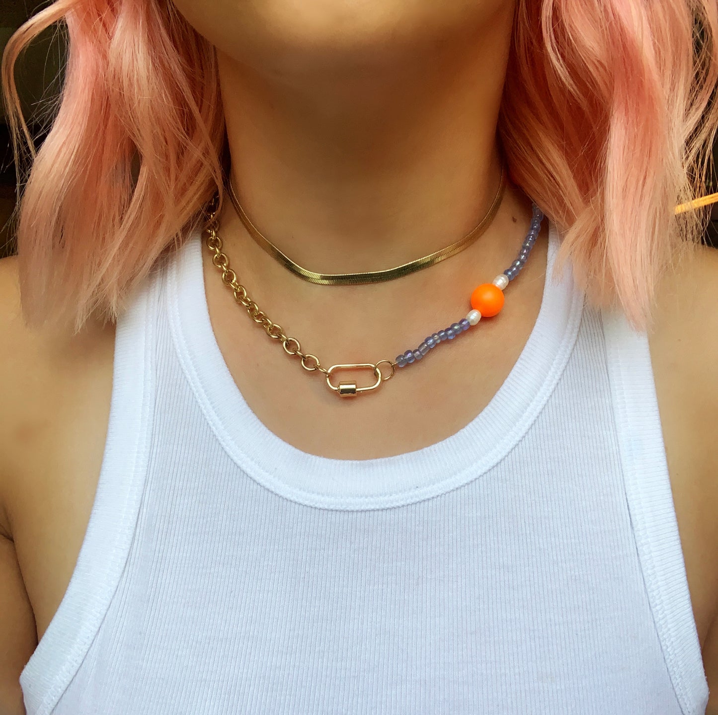 🍊 Neon Periwinkle 50/50 Chain